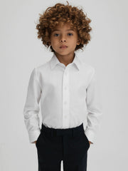 3-9 yrs Slim Fit Cotton Shirt White | Children