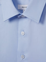 3-9 yrs Slim Fit Cotton Shirt Soft Blue | Children