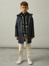 3-9 yrs Water Repellent Hooded Coat Navy | Children