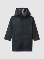 9-13 yrs Water Repellent Hooded Coat Navy | Children