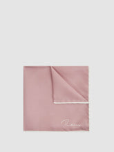 Plain Silk Pocket Square Pink | Mens