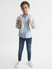 4-9 yrs Button Down Oxford Shirt Soft Blue | Children