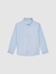 4-9 yrs Button Down Oxford Shirt Soft Blue | Children