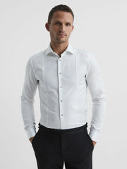 Slim Fit Dinner Shirt White | Mens