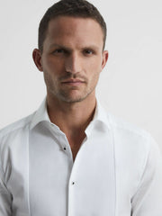 Slim Fit Dinner Shirt White | Mens