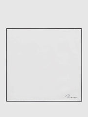 Plain Silk Pocket Square White | Mens