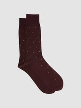 Polka Dot Socks Bordeaux | Mens