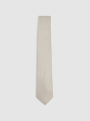 Textured Silk Blend Tie Soft Champagne | Mens