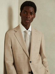 Textured Silk Blend Tie Soft Champagne | Mens
