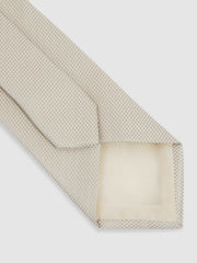 Textured Silk Blend Tie Soft Champagne | Mens
