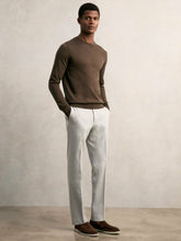 Slim-Fit Internal-Drawstring Trousers Grey | Mens