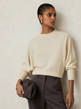 Wool-Blend Reverse-Seam Batwing Jumper With Cashmere Cream | Womens