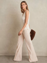 Wide-Leg Suit Trousers Pink | Womens