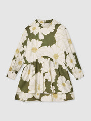 13-14 yrs Floral-Print Swing Dress Green | Children