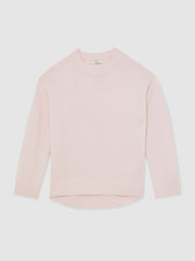 Wool-Cashmere Crew-Neck Jumper Pink | Womens