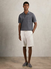 Press-Stud Seam-Detail Polo Shirt Airforce Blue | Mens