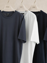 Cotton Crew-Neck T-shirts 3 Pack White/Navy/Airforce Blue | Mens