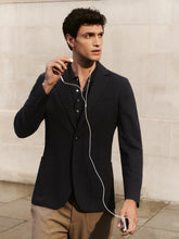 Slim-Fit Single-Breasted Jersey Suit Blazer Navy | Mens