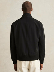 Funnel-Neck Technical Jacket Black | Mens