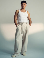 | Tom Daley Cotton Lover Vest with Stretch White | Mens