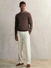 Relaxed-Fit Twill Drawstring Trousers Ecru | Mens