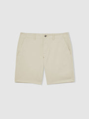 Paige Cotton Chino Shorts with Stretch Cream | Mens