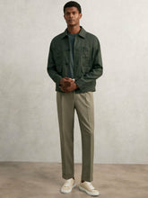Relaxed-Fit Pleated Tapered Trousers Sage | Mens