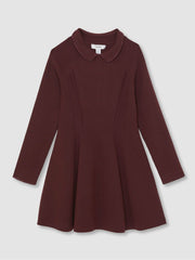 9-13 yrs Embellished Collar Knitted Dress Berry | Children