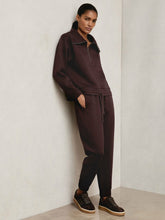 Tapered Elasticated-Waist Joggers Plum | Womens