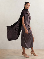 Wool-Cashmere Lightweight Scarf Burgundy | Womens