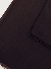 Wool-Cashmere Lightweight Scarf Burgundy | Womens