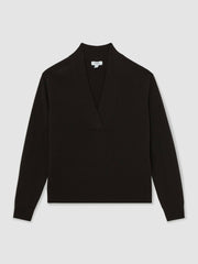 Cashmere V-Neck Jumper Chocolate Brown | Womens