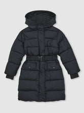 Longline Hooded Puffer Coat Navy | Children