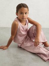 9-13 yrs Cotton Floral Vest and Joggers Set Pink Print | Children