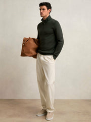 Merino Wool Half-Zip Jumper | Mens