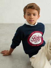 13-14 yrs Cotton Motor Cars Logo Jumper Navy | Children