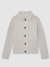 13-14 yrs Button-Through Knitted Cardigan Oatmeal Melange | Children