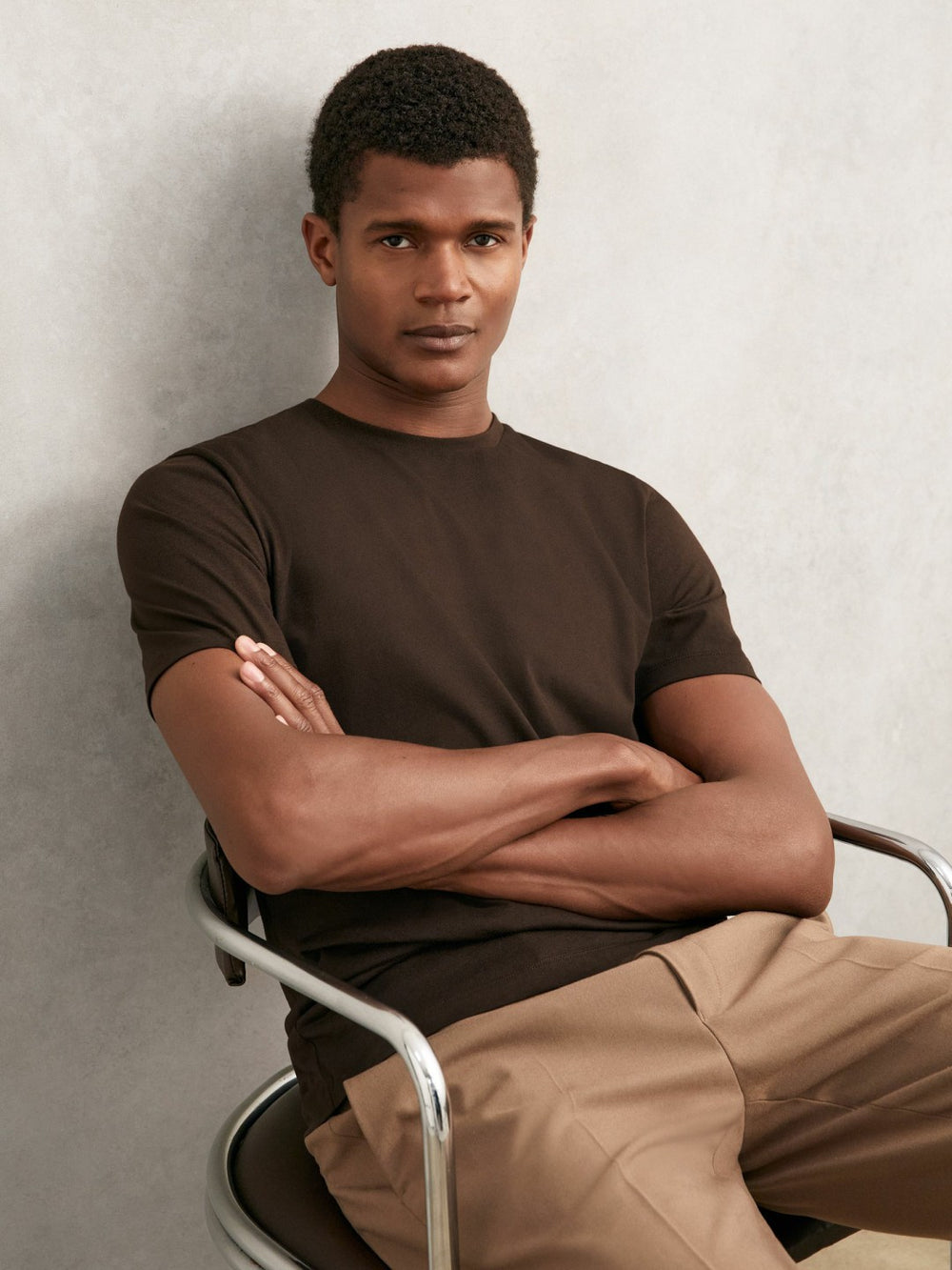 Cotton Crew Neck T-Shirt | Mens