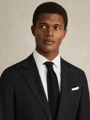 Slim Fit Cotton Sateen Shirt White | Mens