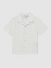 9-13 yrs SmileyWorld Wave Texture Shirt White | Children