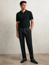 Tapered Drawstring Tailored Trousers Black | Mens