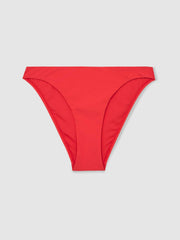 High Cut Bikini Bottoms Coral Red | Womens