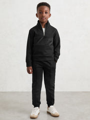 13-14 yrs Interlock Drawstring Joggers Black | Children