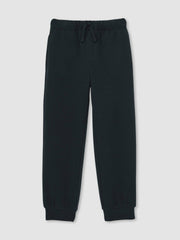 Cotton-Blend Textured Cuffed Joggers Navy | Children