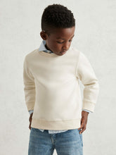9-13 yrs Cotton-Blend Textured Sweatshirt Off White | Children