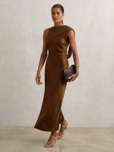 Back Detail Midi Dress Bronze | Womens