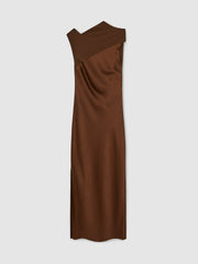 Back Detail Midi Dress Bronze | Womens