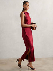 Back Detail Midi Dress Red | Womens