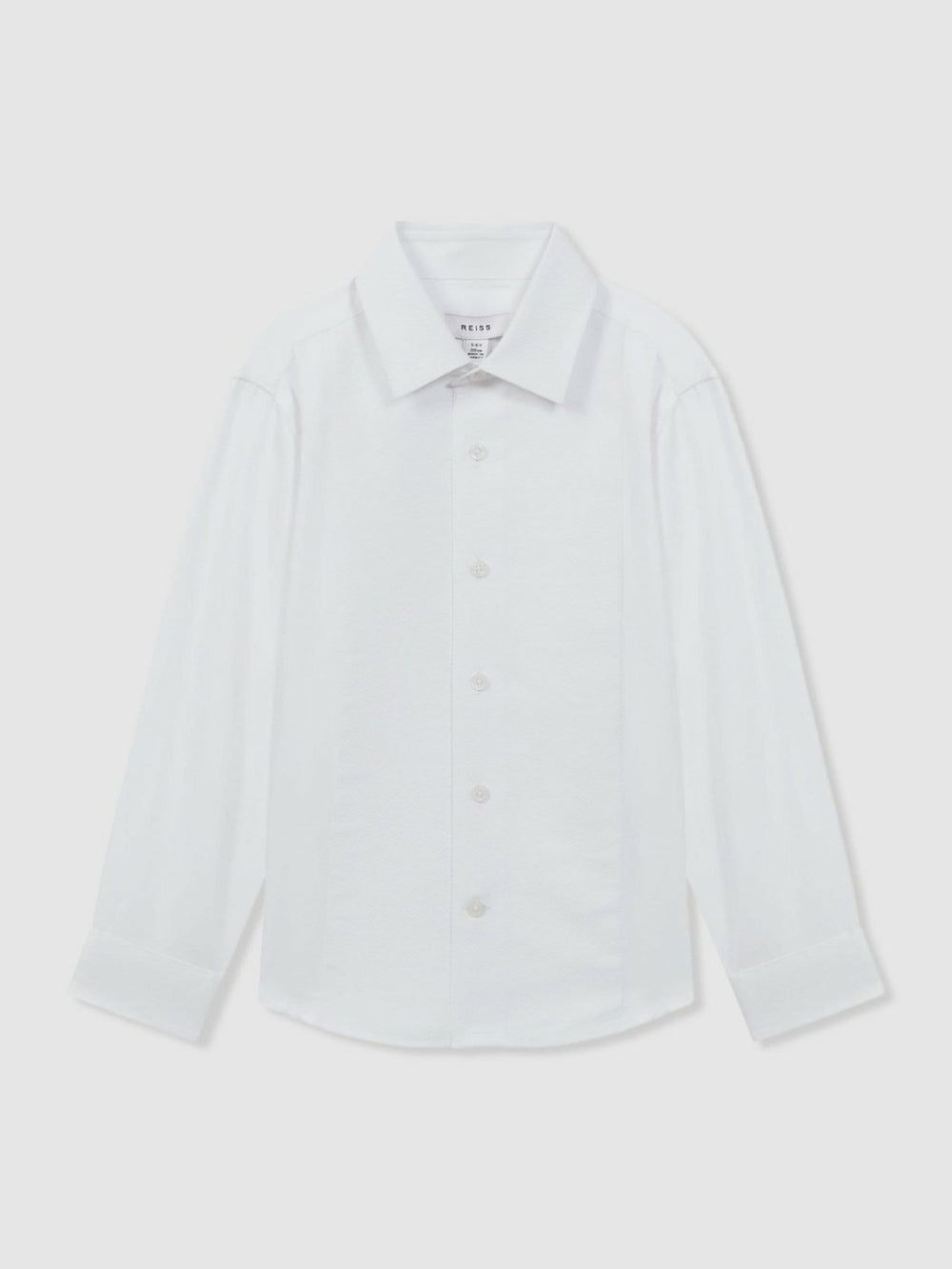 3-9 yrs Slim Fit Textured Bib Dinner Shirt White | Children