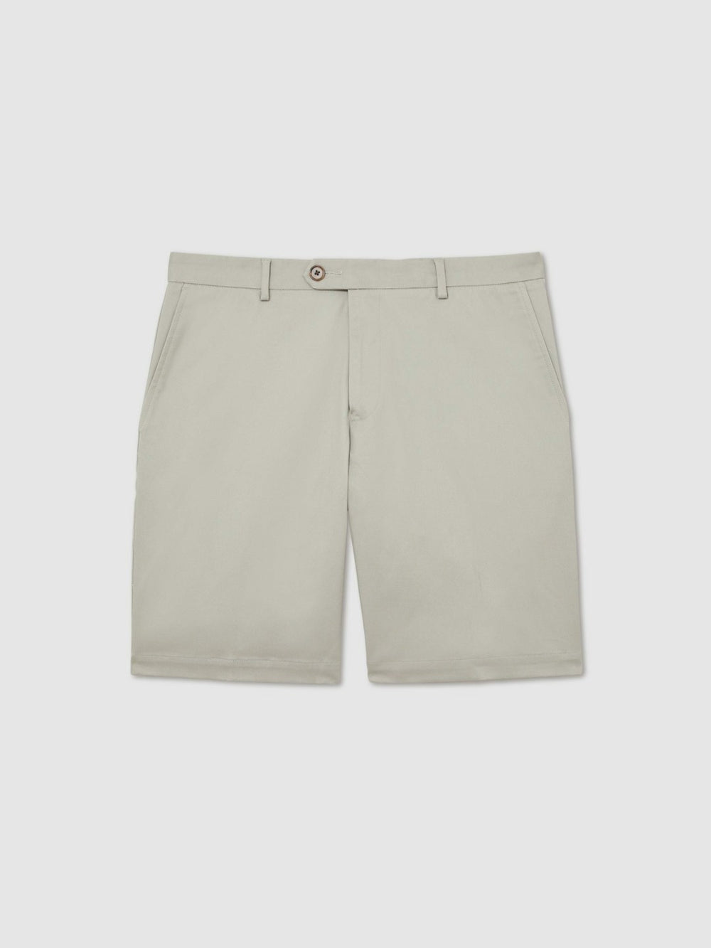 Cotton Chino Shorts With Stretch Soft Sage | Mens